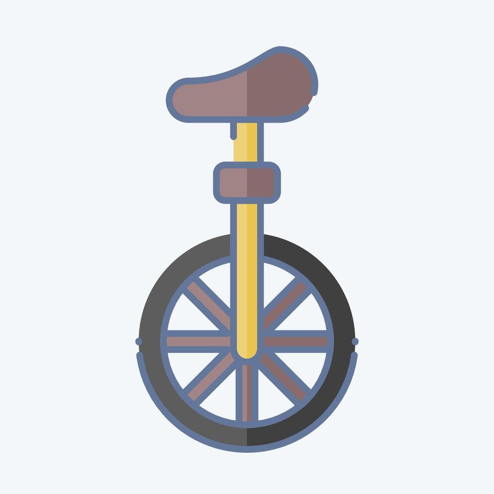 Icon Unicycle. related to Parade symbol. doodle style. simple design illustration vector