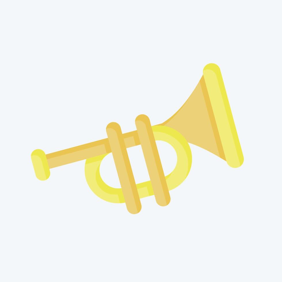 Icon Trumpet. related to Parade symbol. flat style. simple design illustration vector