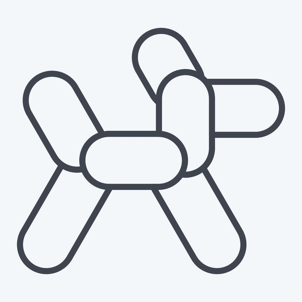Icon Ballon Dog. related to Parade symbol. line style. simple design illustration vector