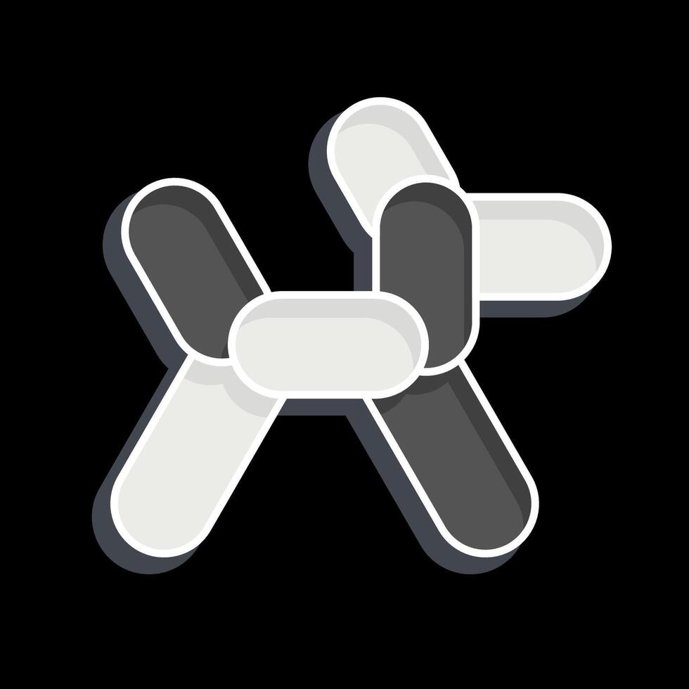 Icon Ballon Dog. related to Parade symbol. glossy style. simple design illustration vector