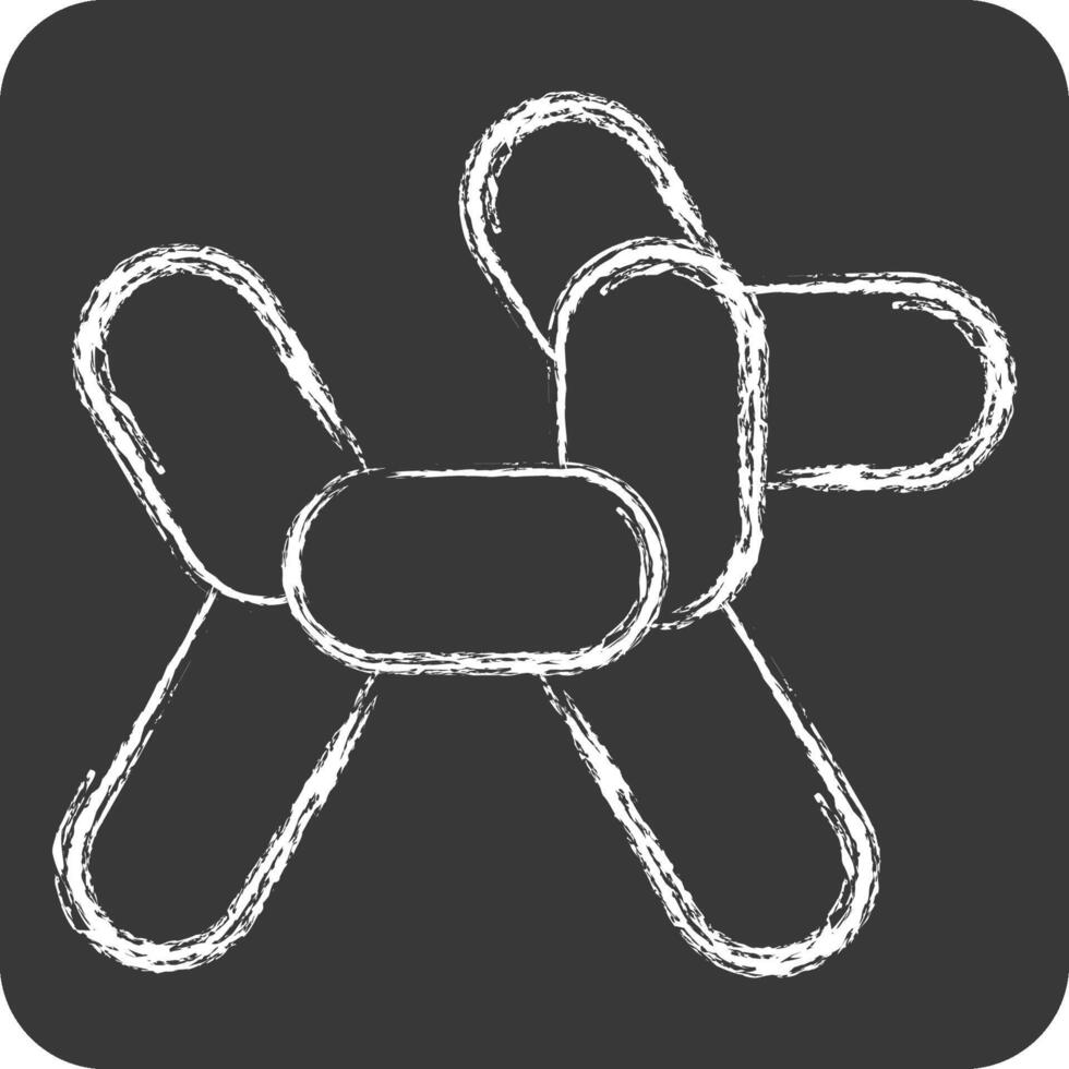 Icon Ballon Dog. related to Parade symbol. chalk Style. simple design illustration vector
