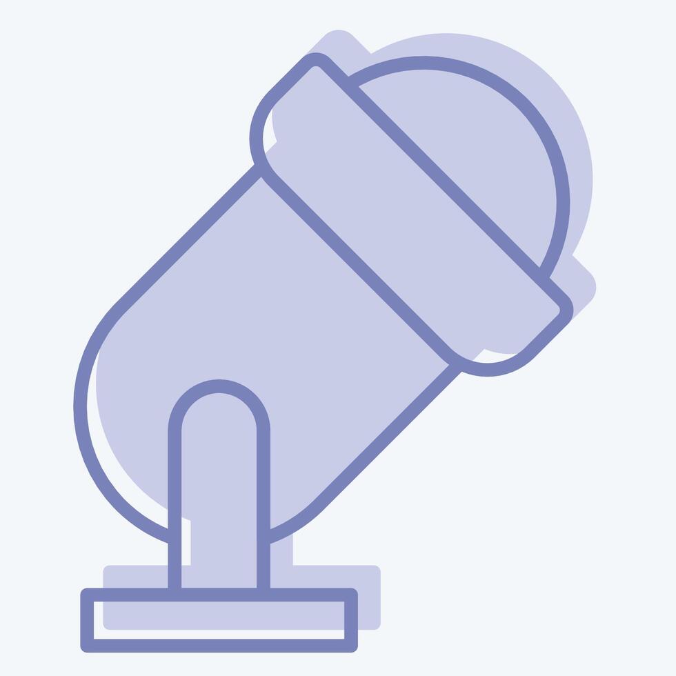 Icon Spotlight. related to Parade symbol. two tone style. simple design illustration vector