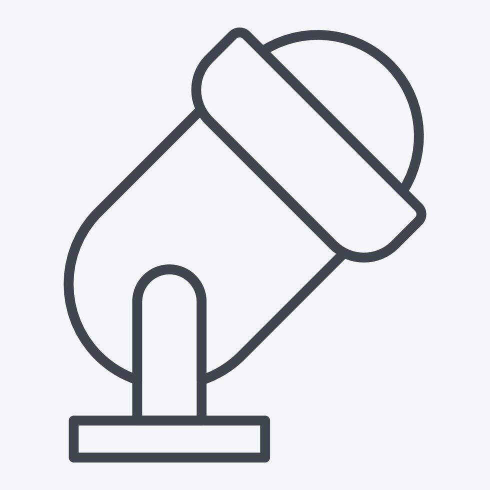 Icon Spotlight. related to Parade symbol. line style. simple design illustration vector