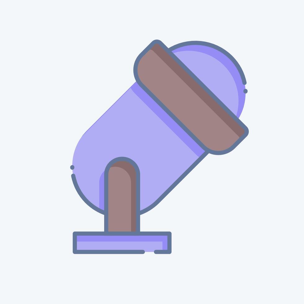 Icon Spotlight. related to Parade symbol. doodle style. simple design illustration vector