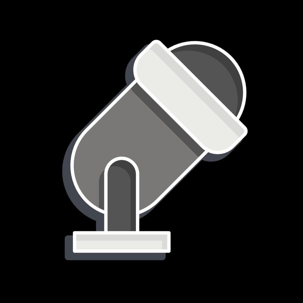 Icon Spotlight. related to Parade symbol. glossy style. simple design illustration vector