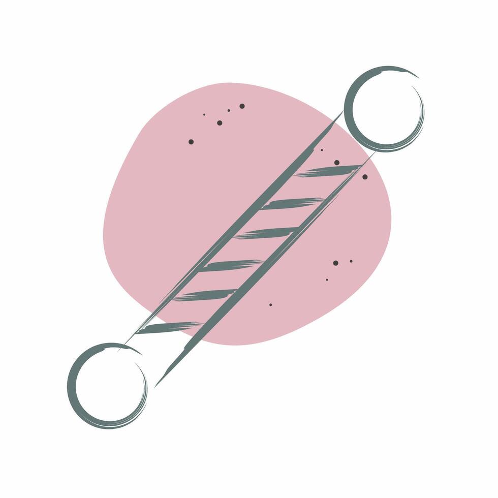 Icon Majorrete. related to Parade symbol. Color Spot Style. simple design illustration vector