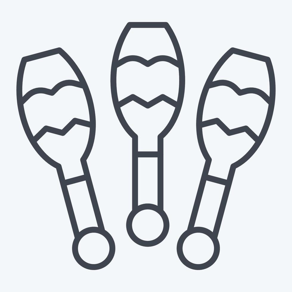 Icon Juggling. related to Parade symbol. line style. simple design illustration vector