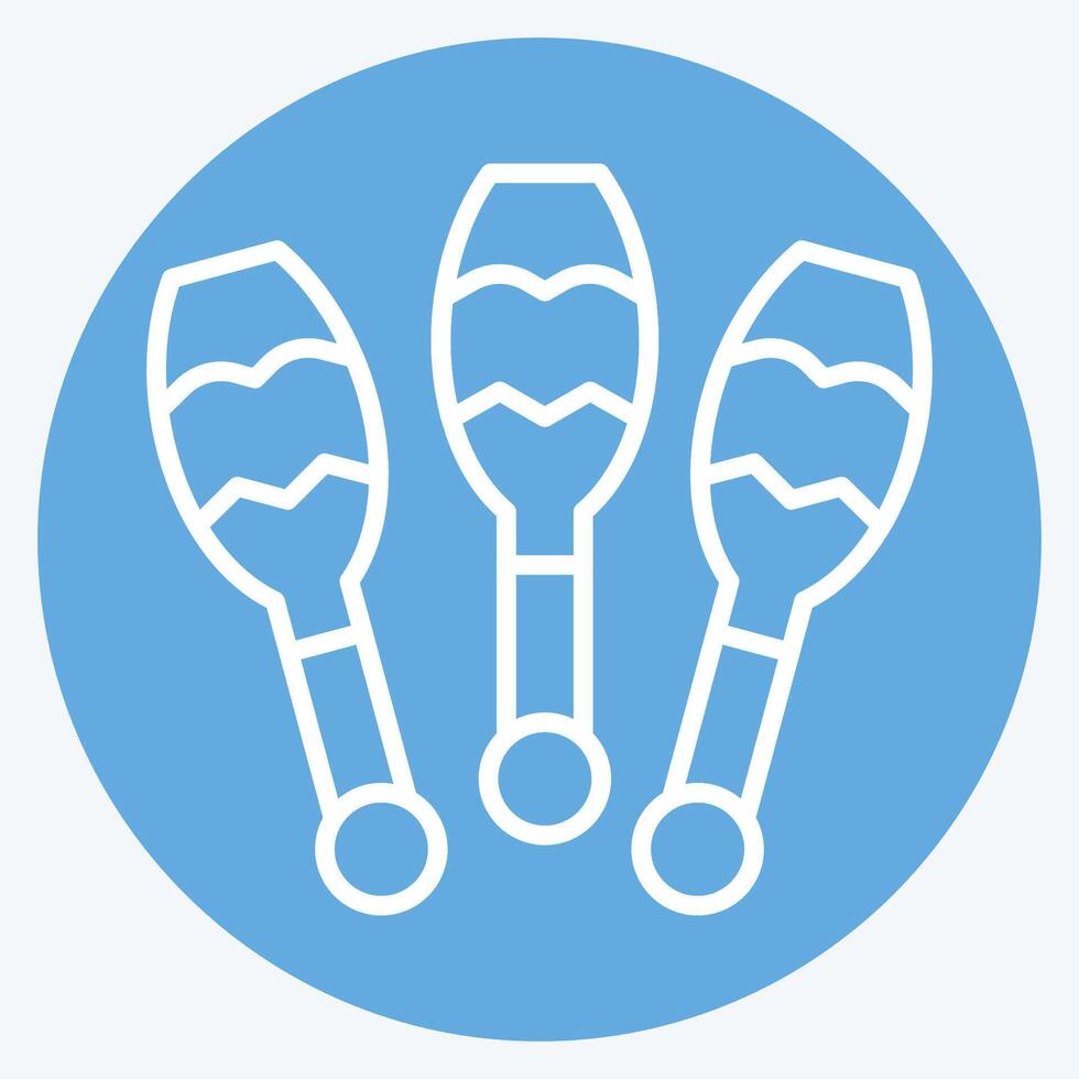 Icon Juggling. related to Parade symbol. blue eyes style. simple design illustration vector