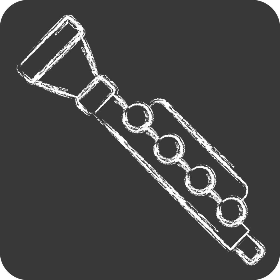 Icon Clarnet. related to Parade symbol. chalk Style. simple design illustration vector