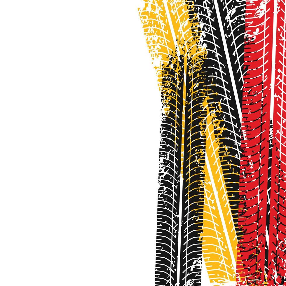 abstract racing tire tracks print marks background vector