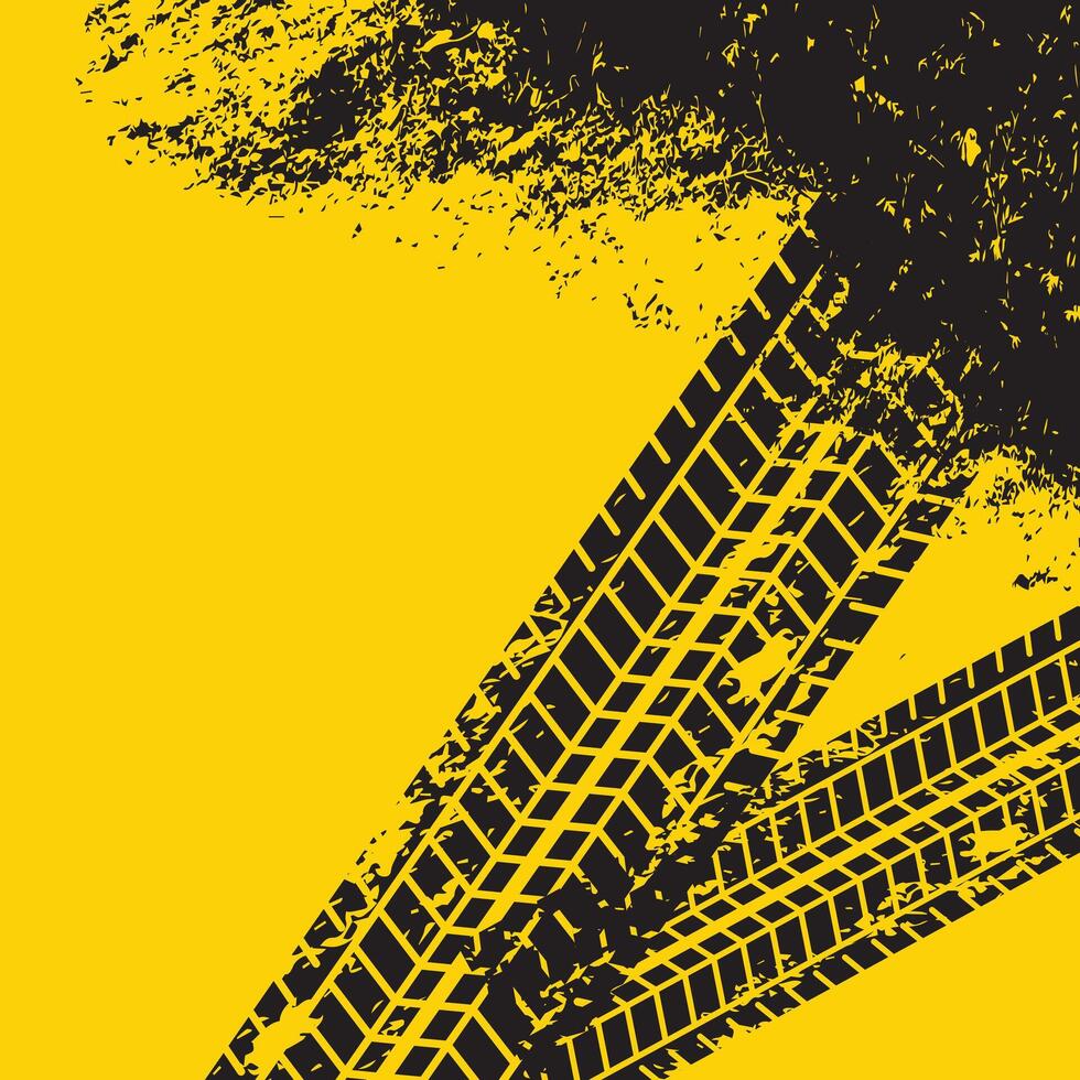 abstract racing tire tracks print marks background vector