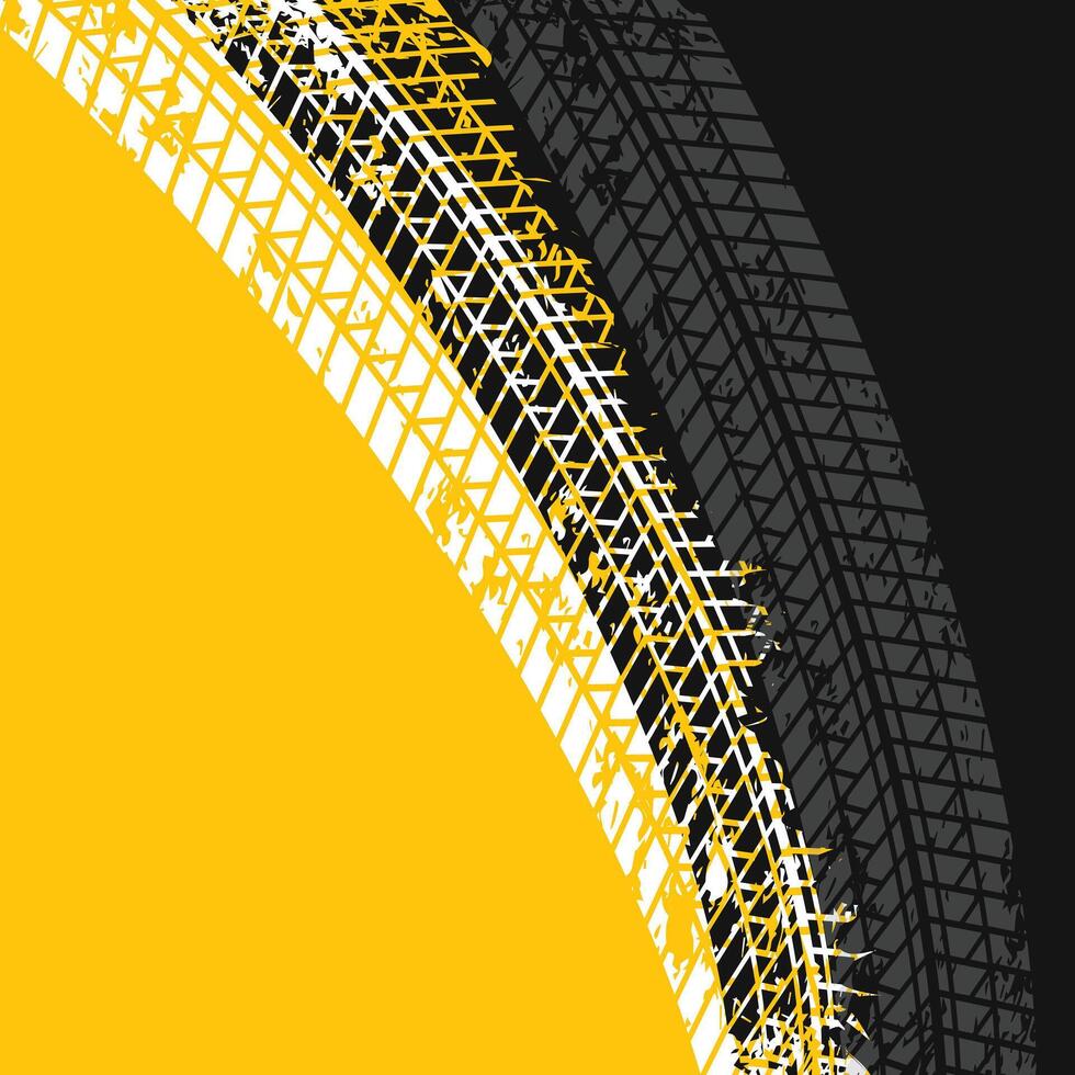 abstract racing tire tracks print marks background vector