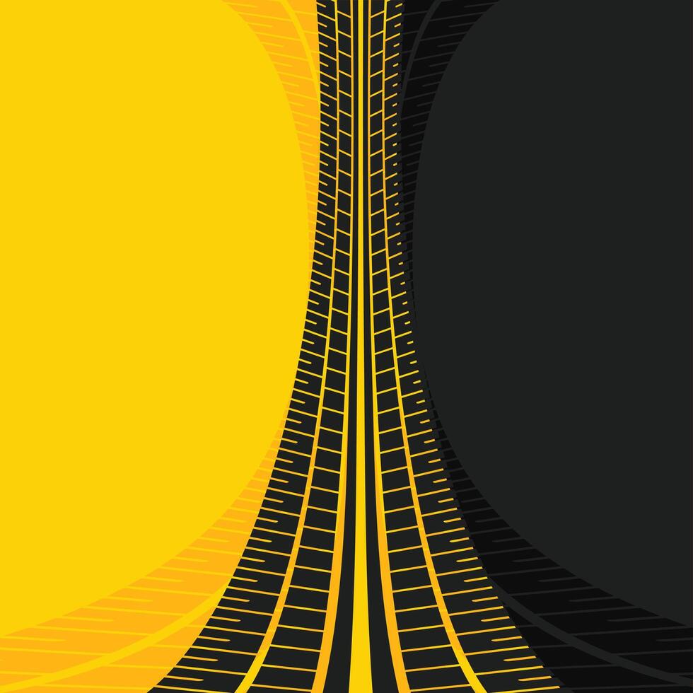 abstract racing tire tracks print marks background vector
