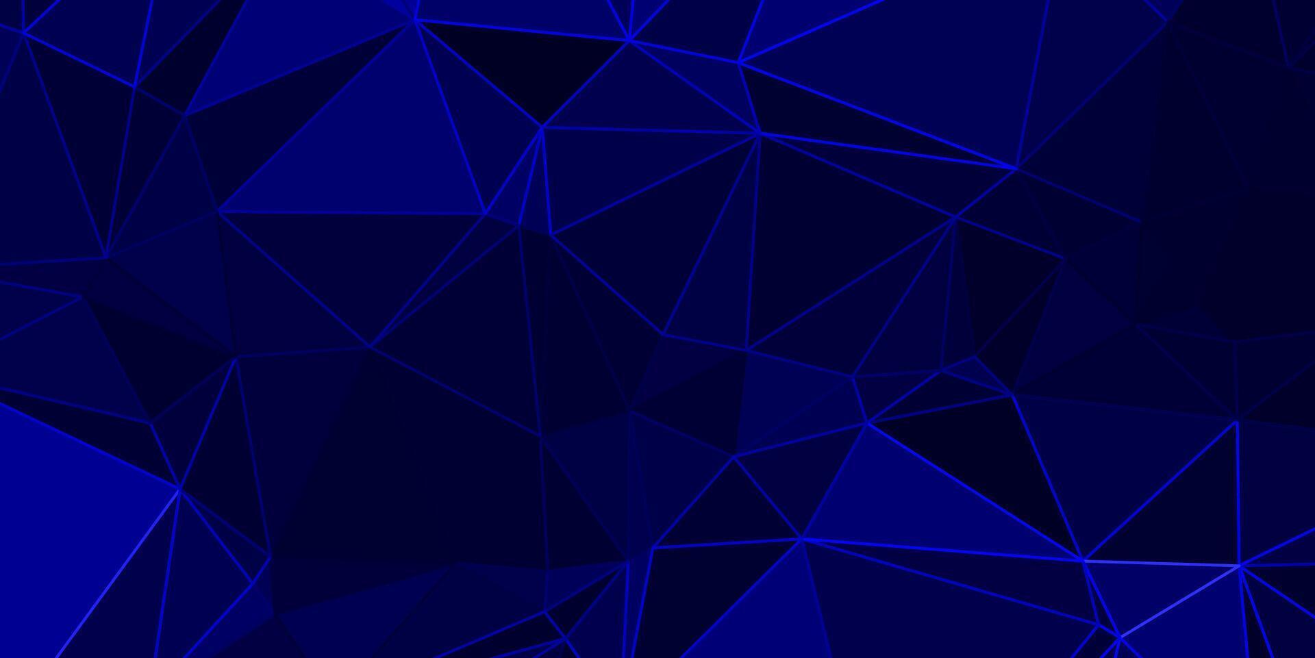 abstract blue geometric background with triangles vector