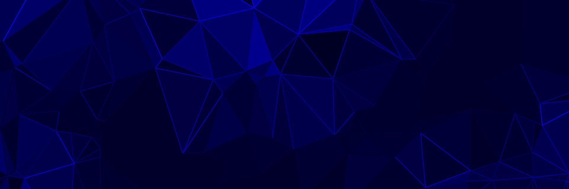 abstract blue geometric background with triangles vector