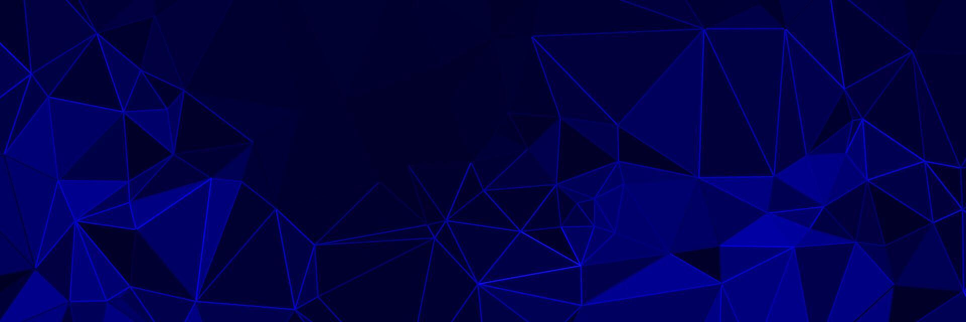 abstract blue geometric background with triangles vector