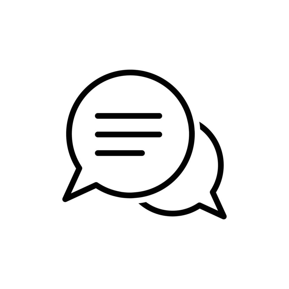 Chat Bubble Icon. Chat, message, message, sms, chat, chatting, talk line icon vector