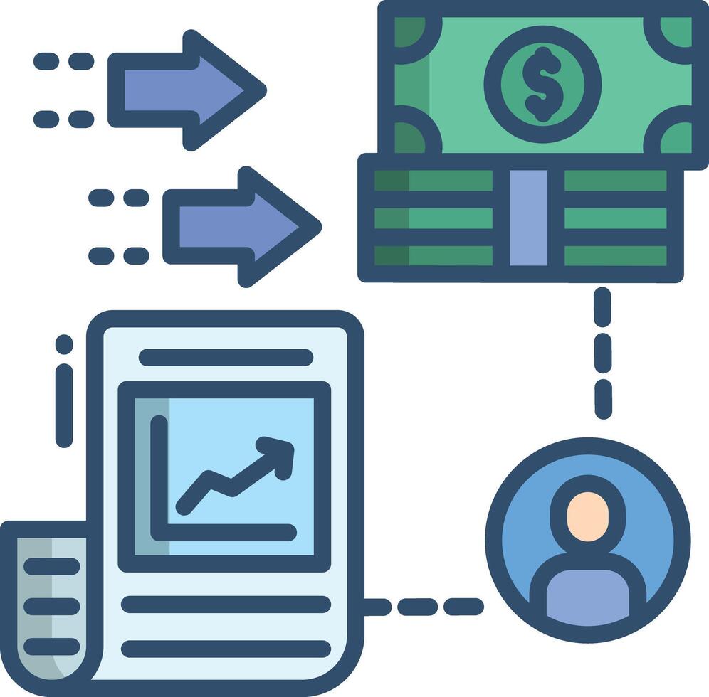 Accredited Investor linear color illustration vector