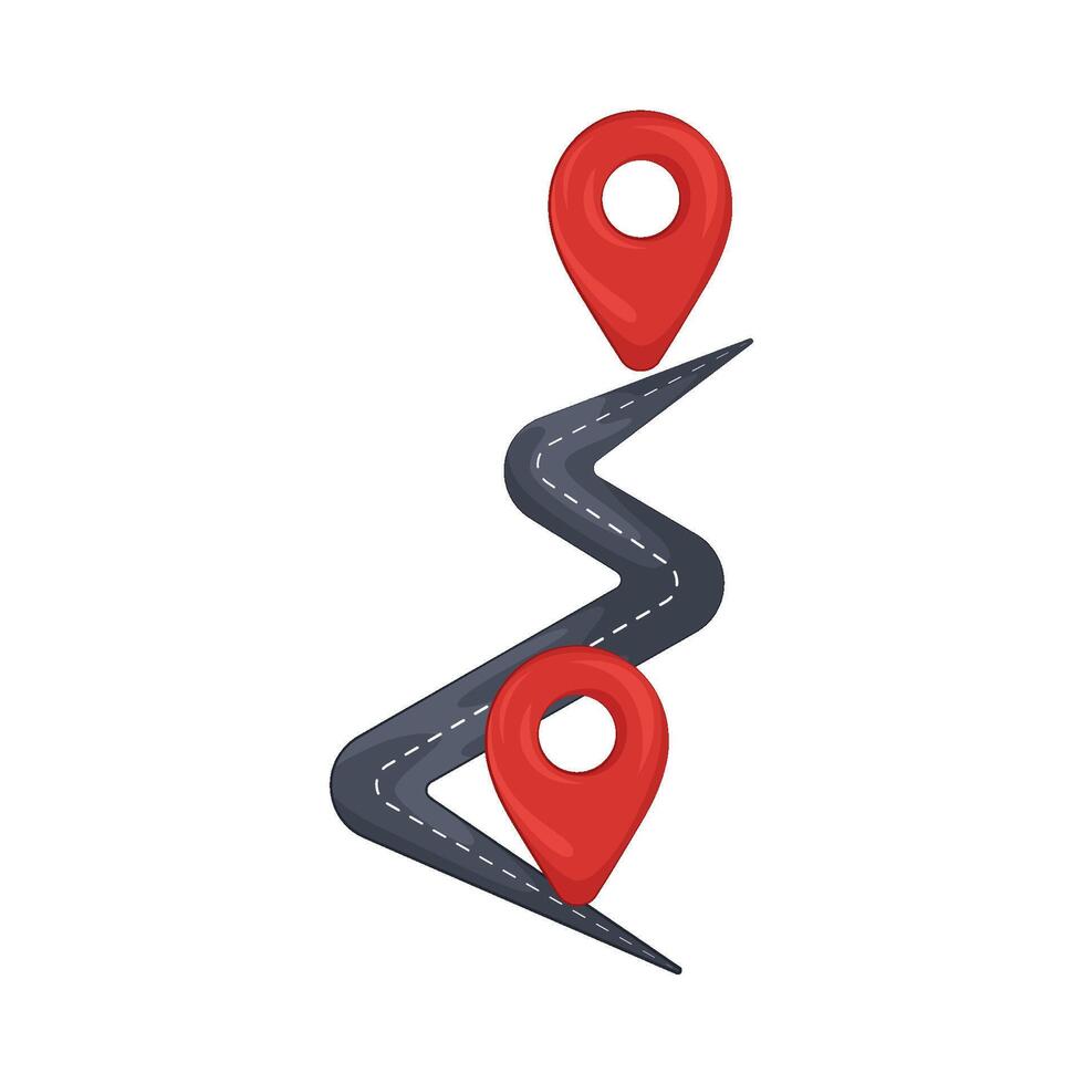 Illustration of location pin vector