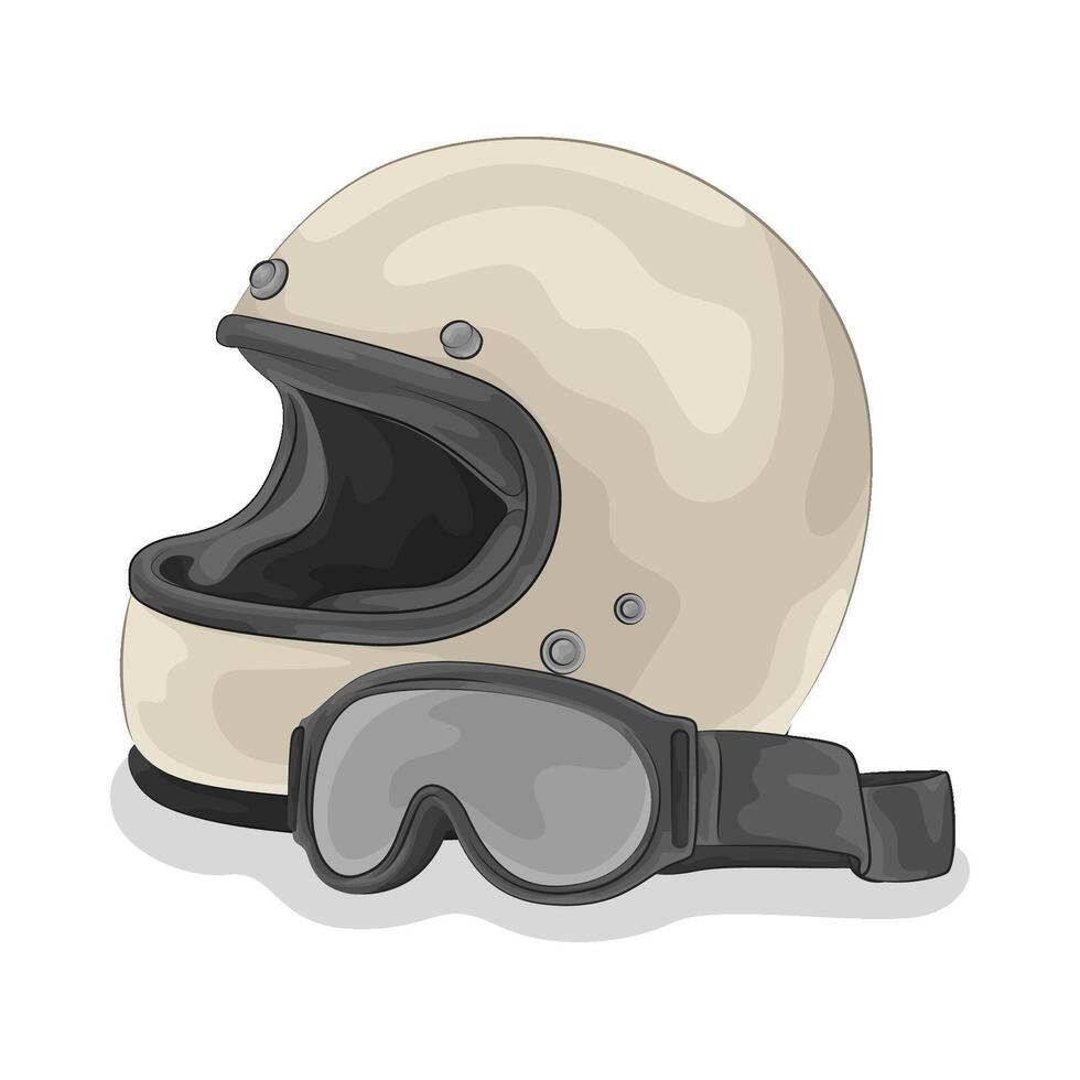 Illustration of motorcycle helmet vector