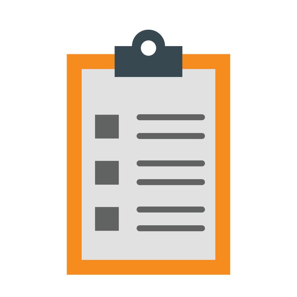 Task Report Flat Icon Design vector