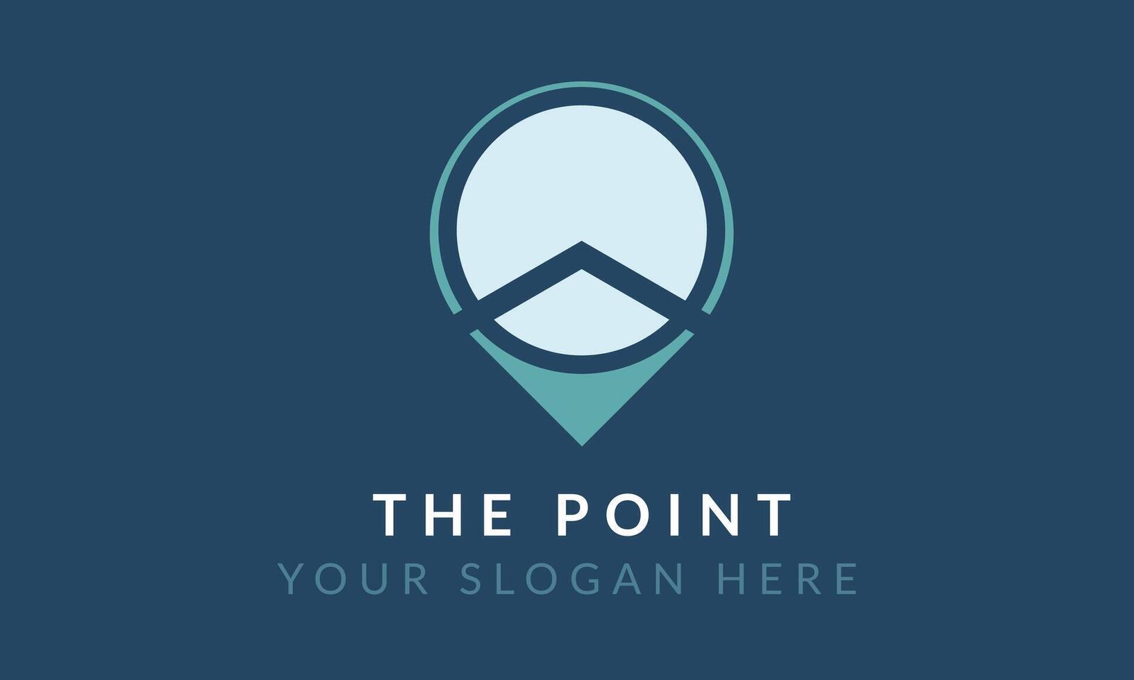 Deep Purple Point Logo for your Business vector