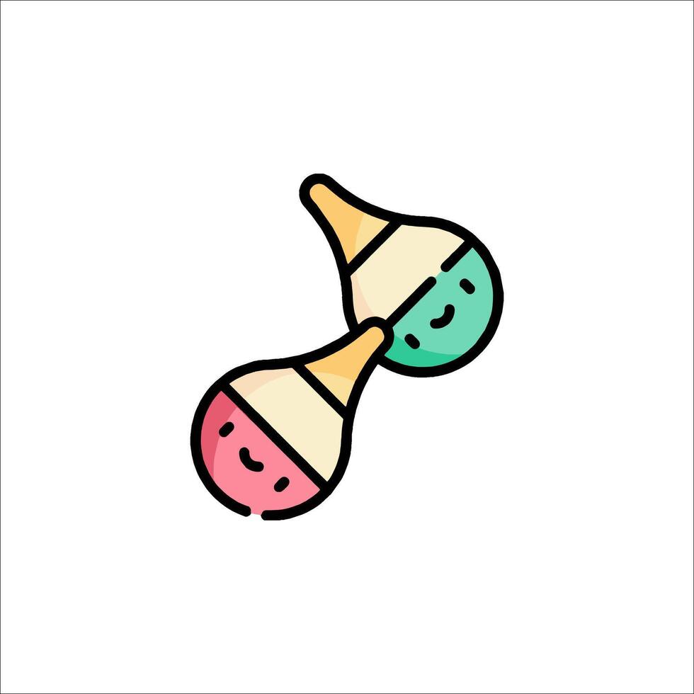 Two ice cream cones with faces on them vector