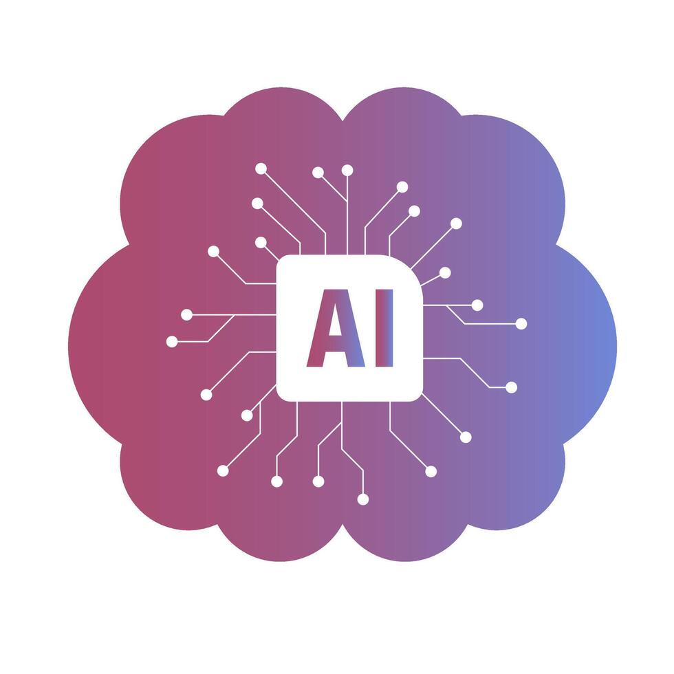 Artificial Intelligence Clipart Design vector