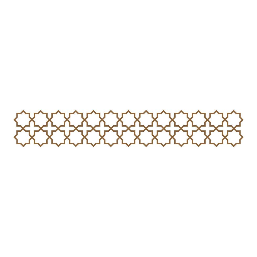 Islamic Border Line art collection vector