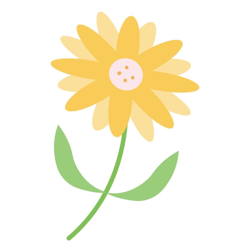 Spring Flowers Clipart Element vector