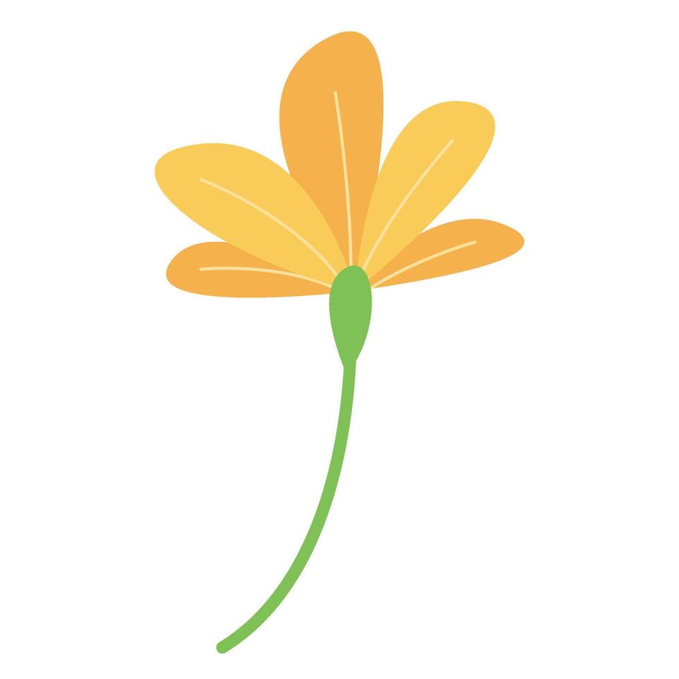 Spring Yellow Flowers Clipart vector