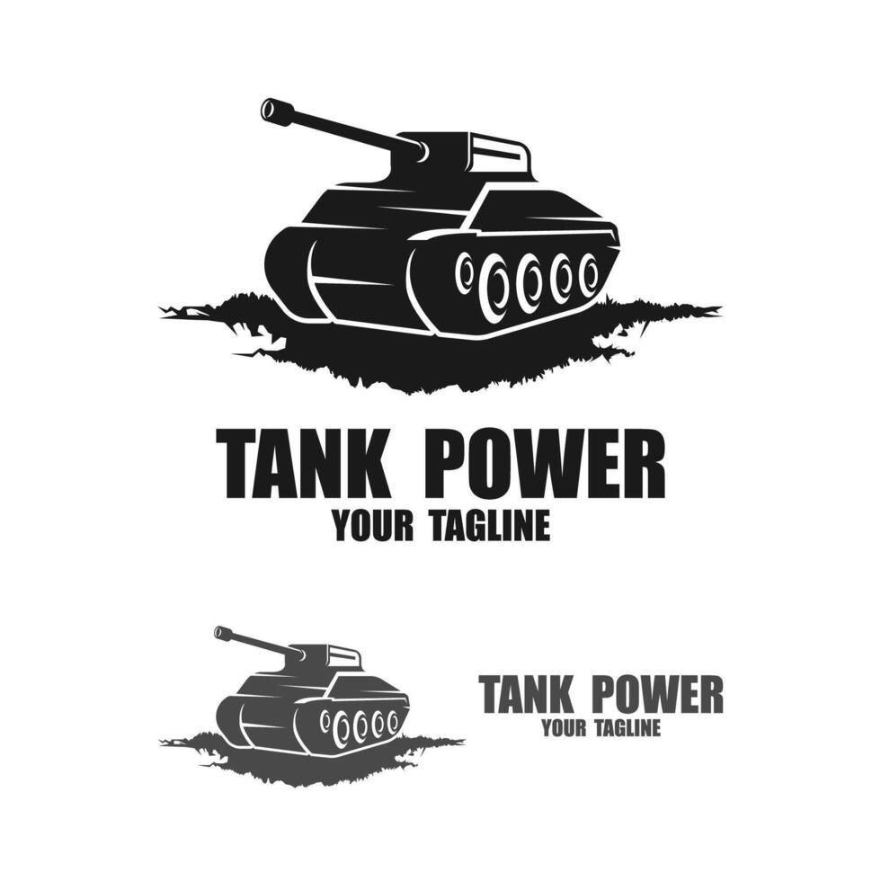 set of Tank Logo Template vector