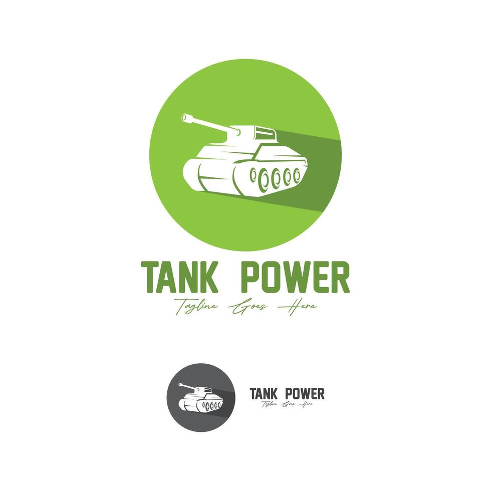 set of Tank logo template. MIlitary logo concept vector