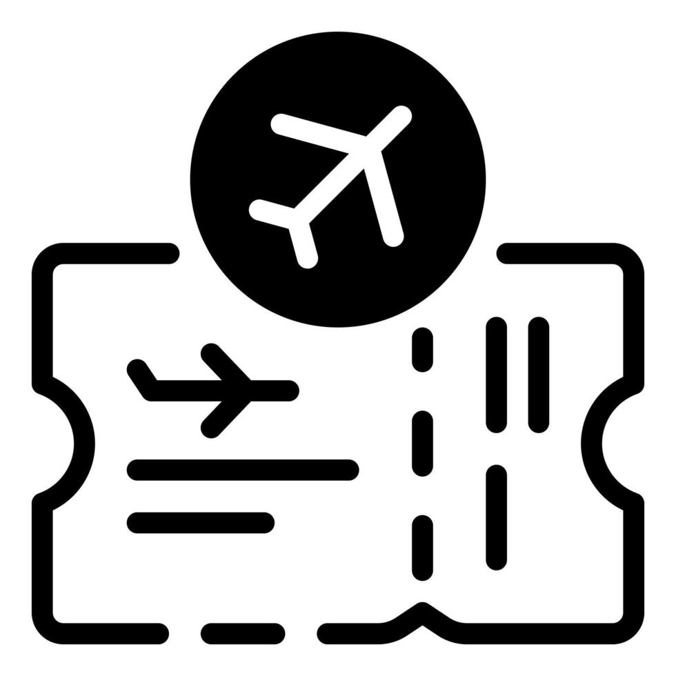 Airline ticket icon illustration vector