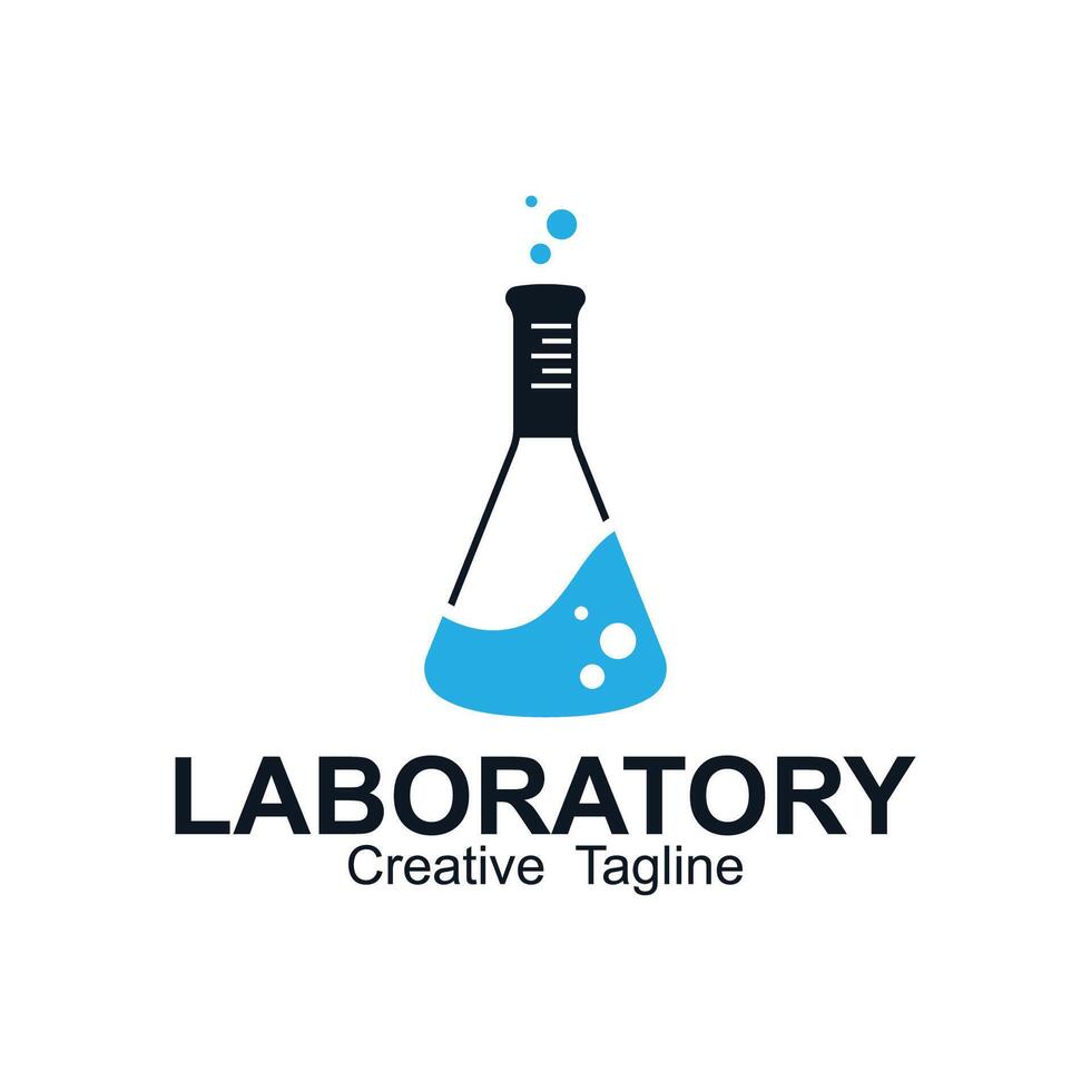 simple laboratory logo vector