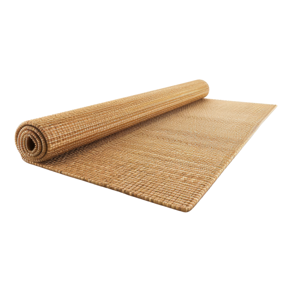 A rolled up mat on transparent background png