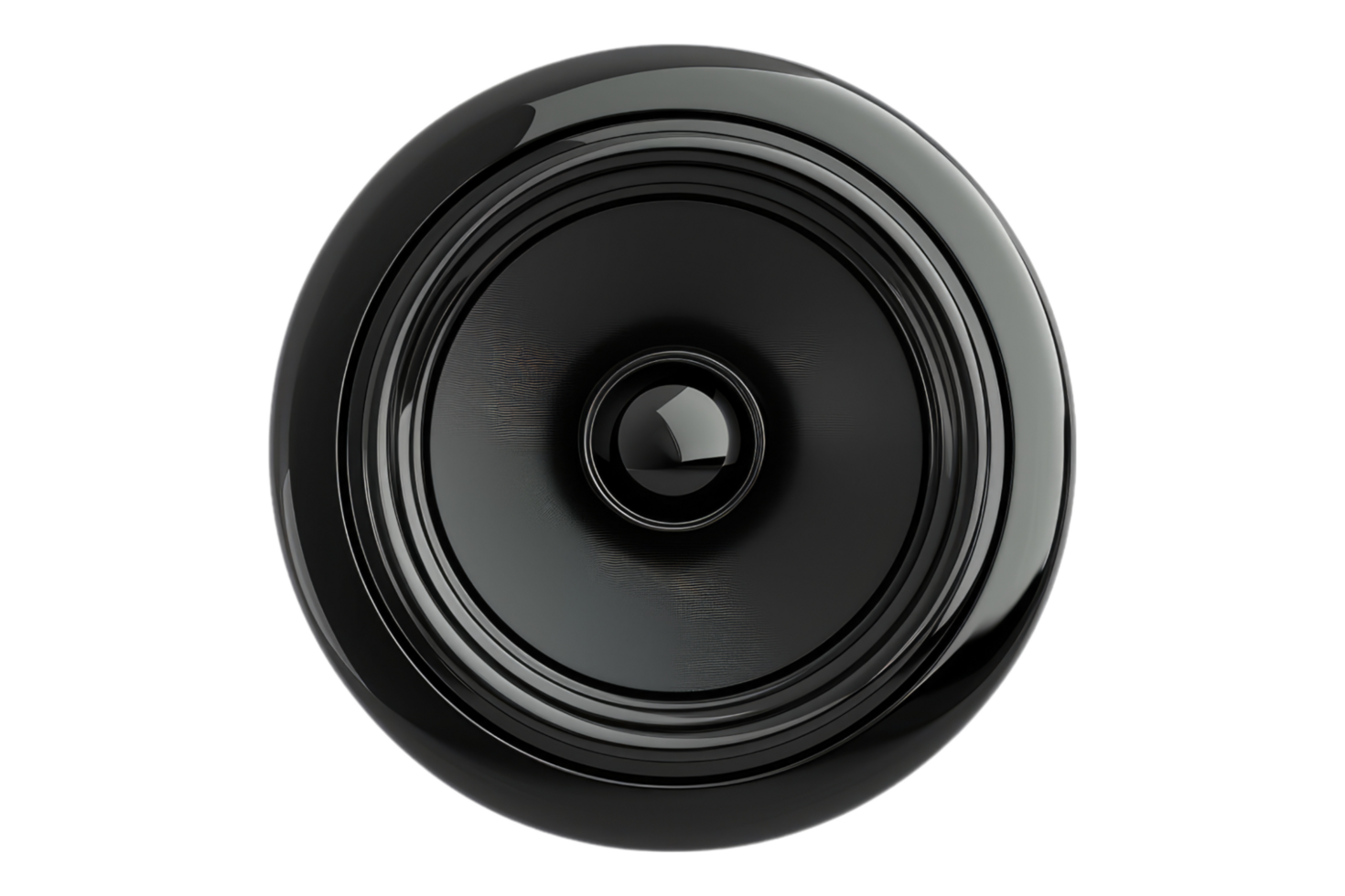 Black speaker on a transparent background png