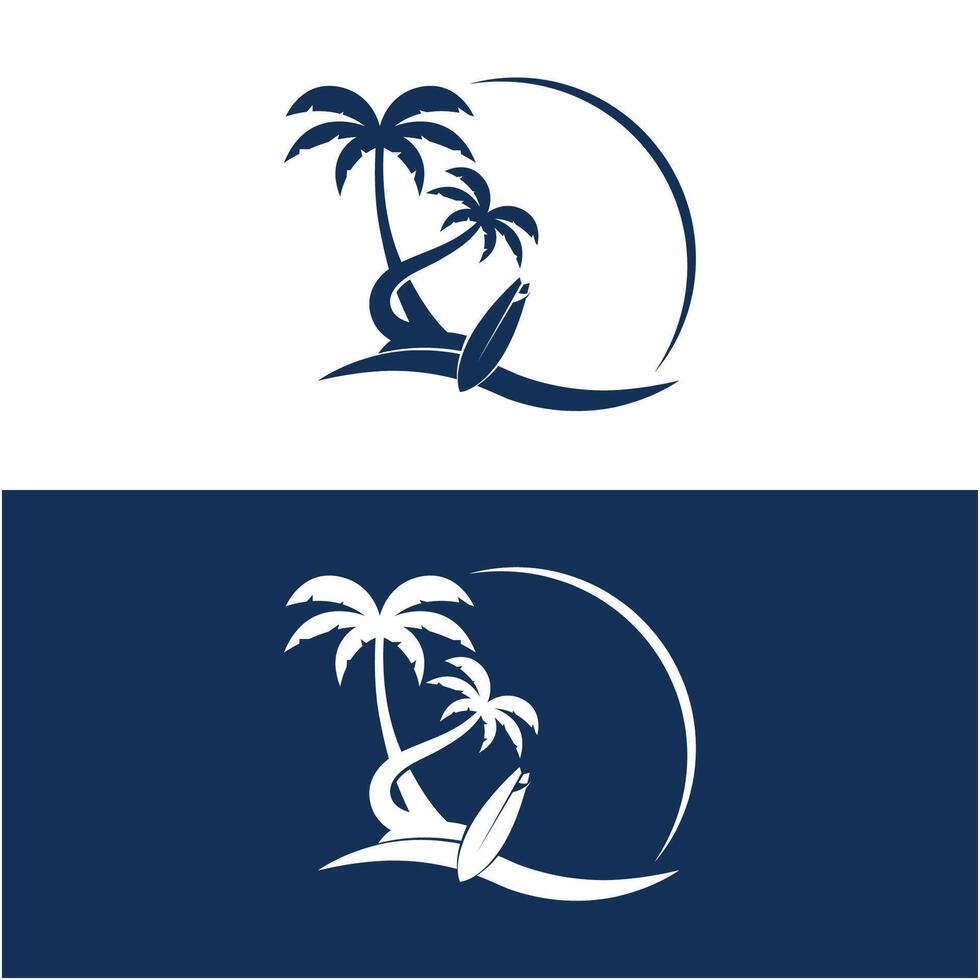 Vintage surf design template for surf club, surf shop, surf merch vector