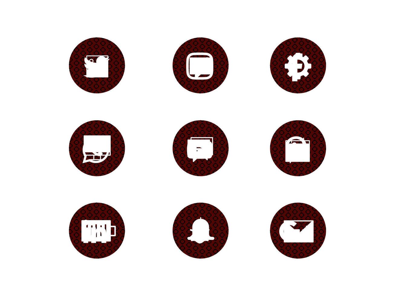 A set of icons for a phone and other items vector