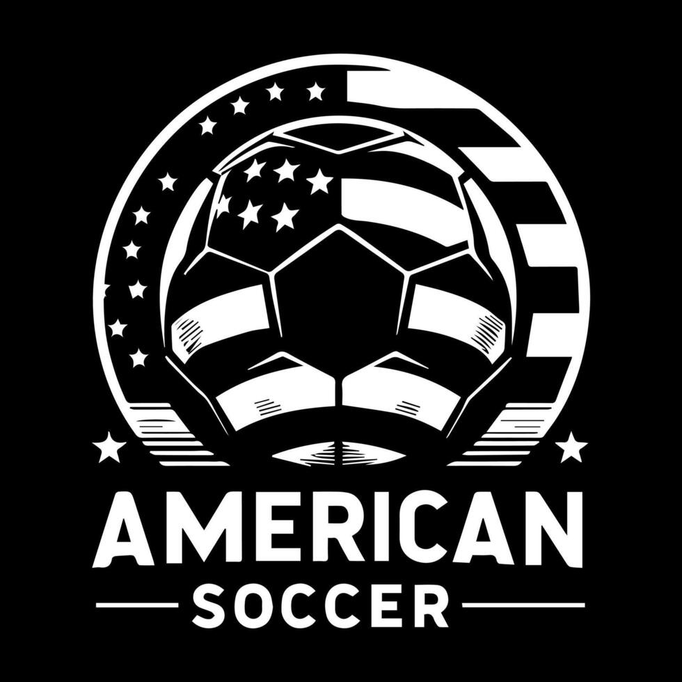 American soccer logo vector