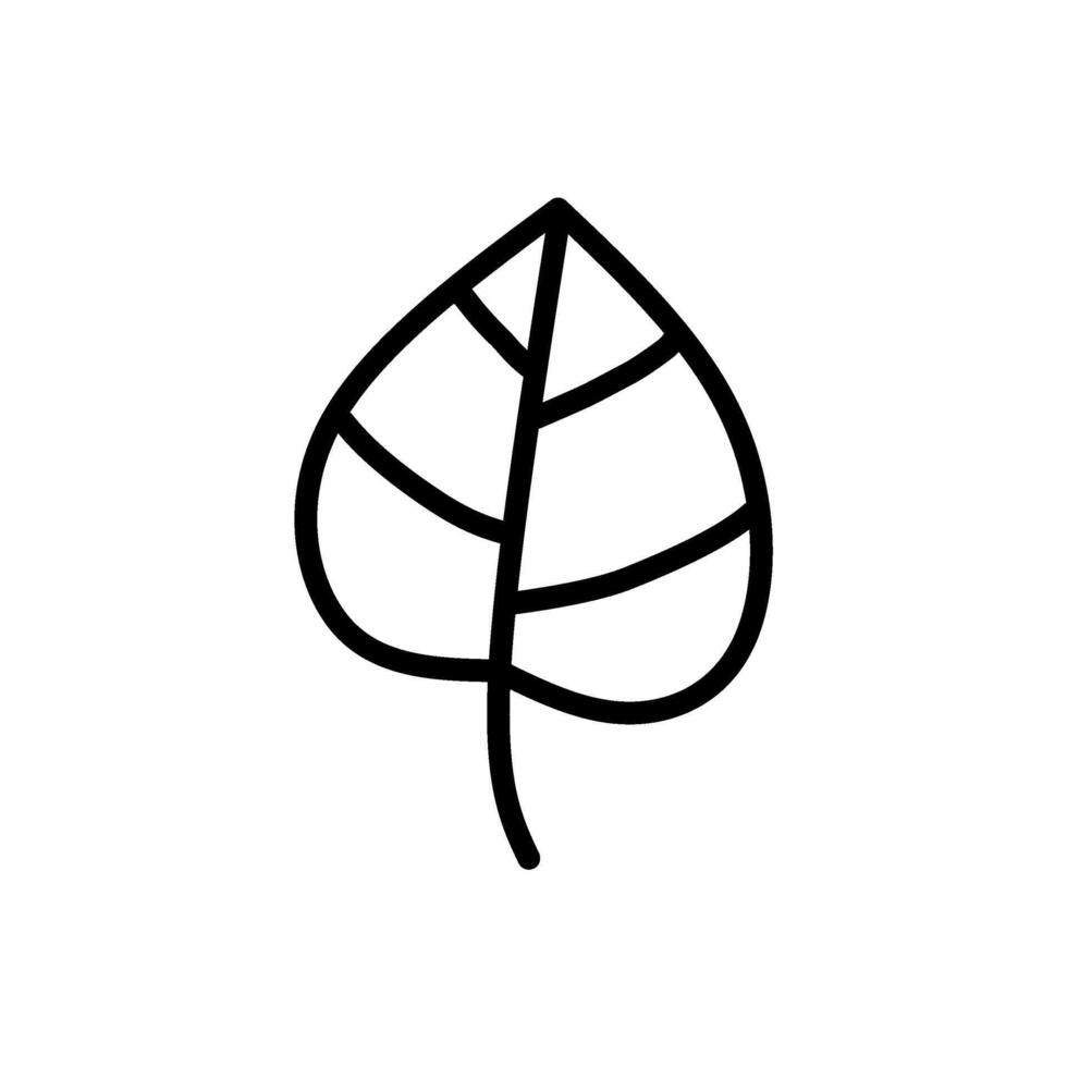 Hand-Drawn Leaves Floral Icon vector