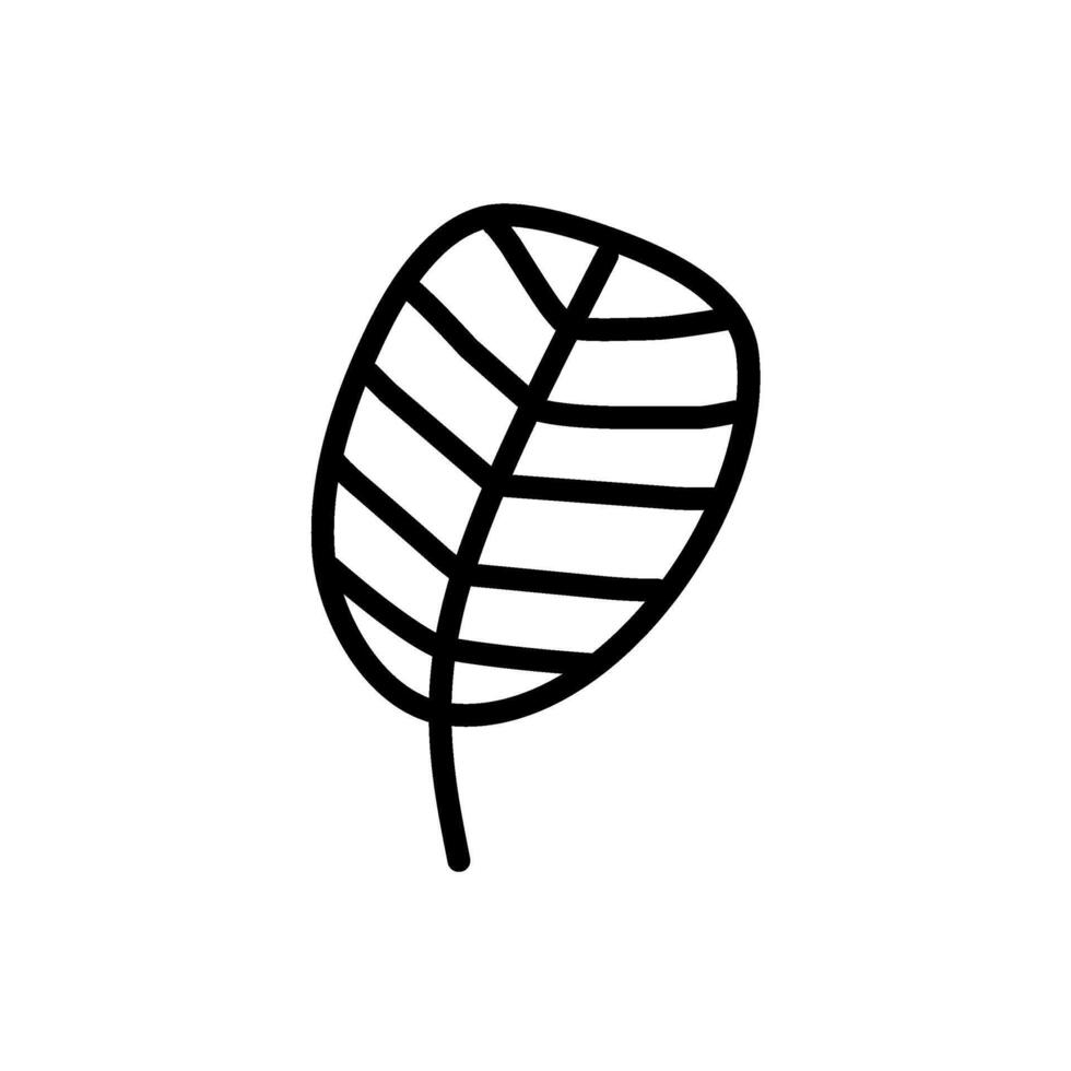 Minimalist Floral Element with Leaves vector