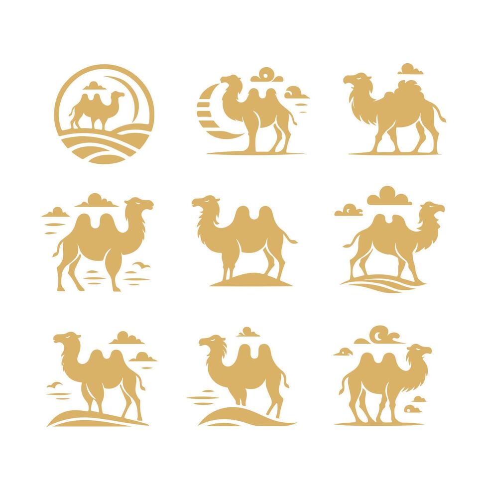 Stylish Camel Collection vector