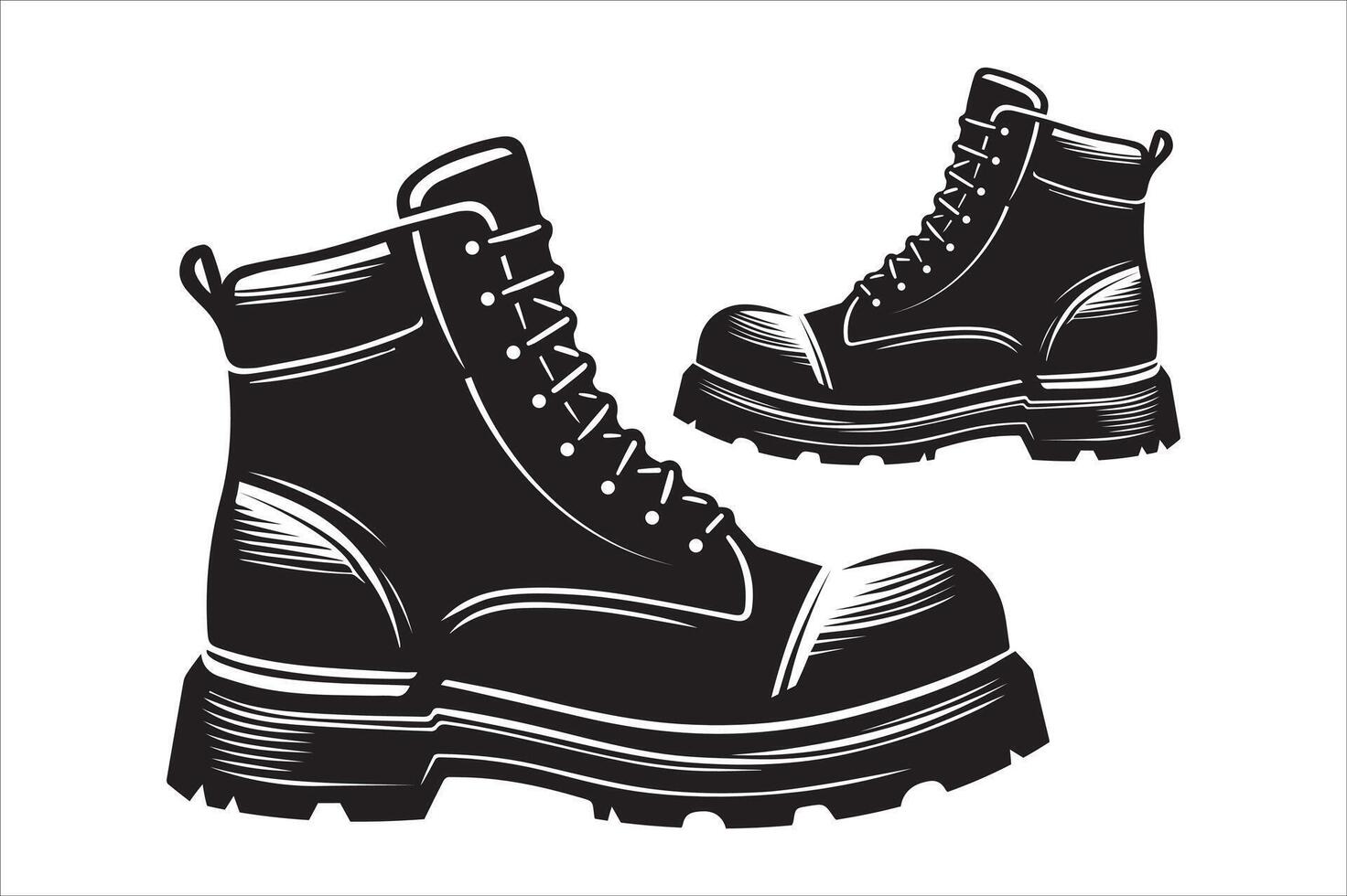 Shoes Silhouettes EPS Format Free Download vector
