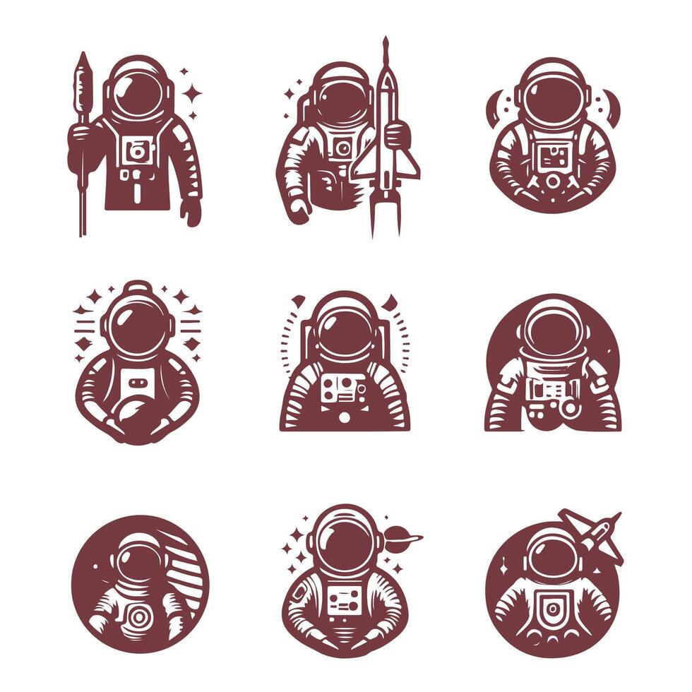 John Glenn Astronaut Collection Design vector