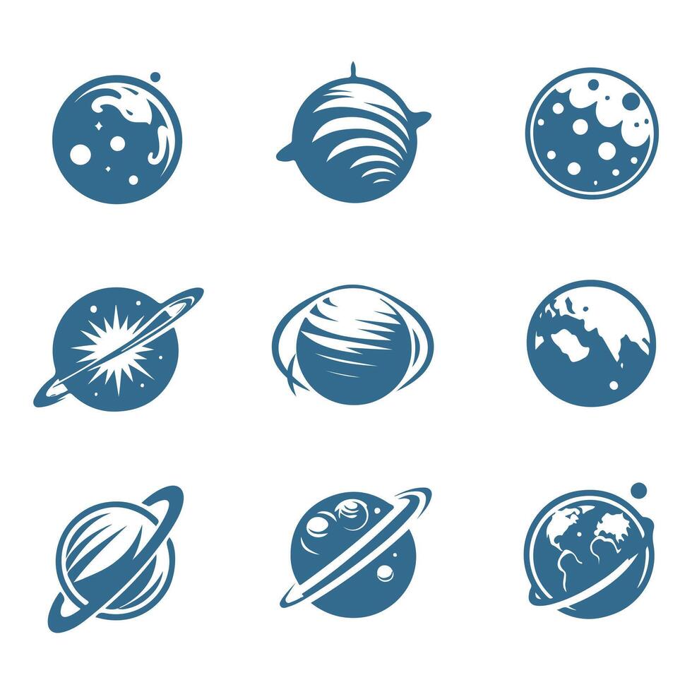 Haumea Planet Collection Design vector