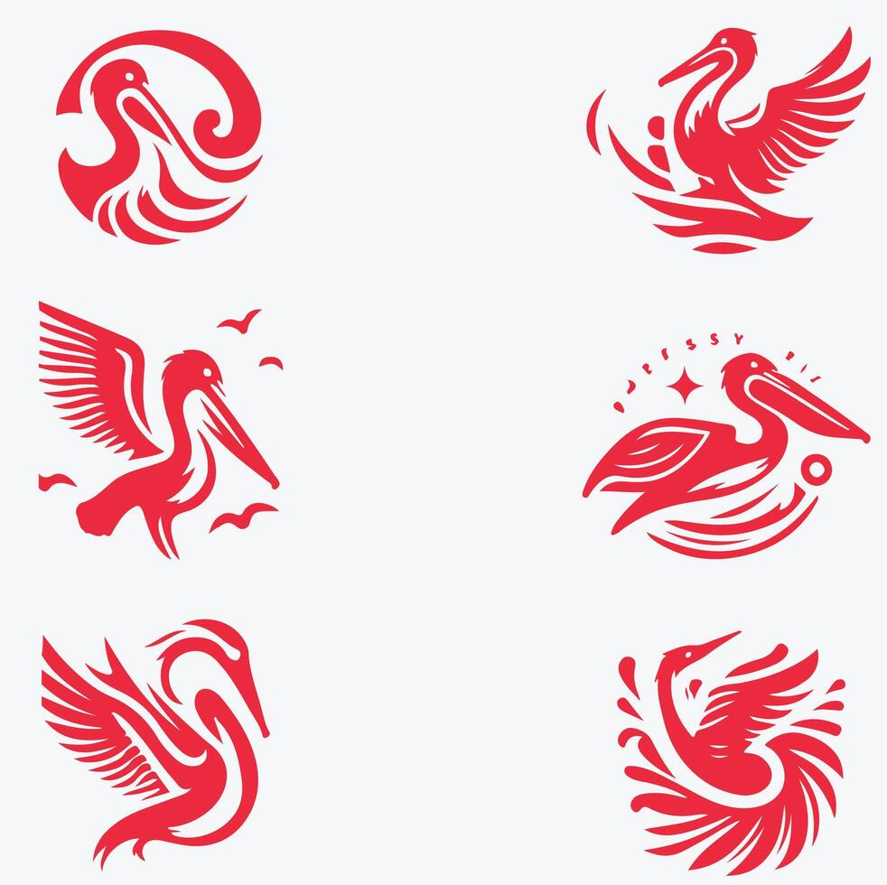The Pelicans Path collection logo vector
