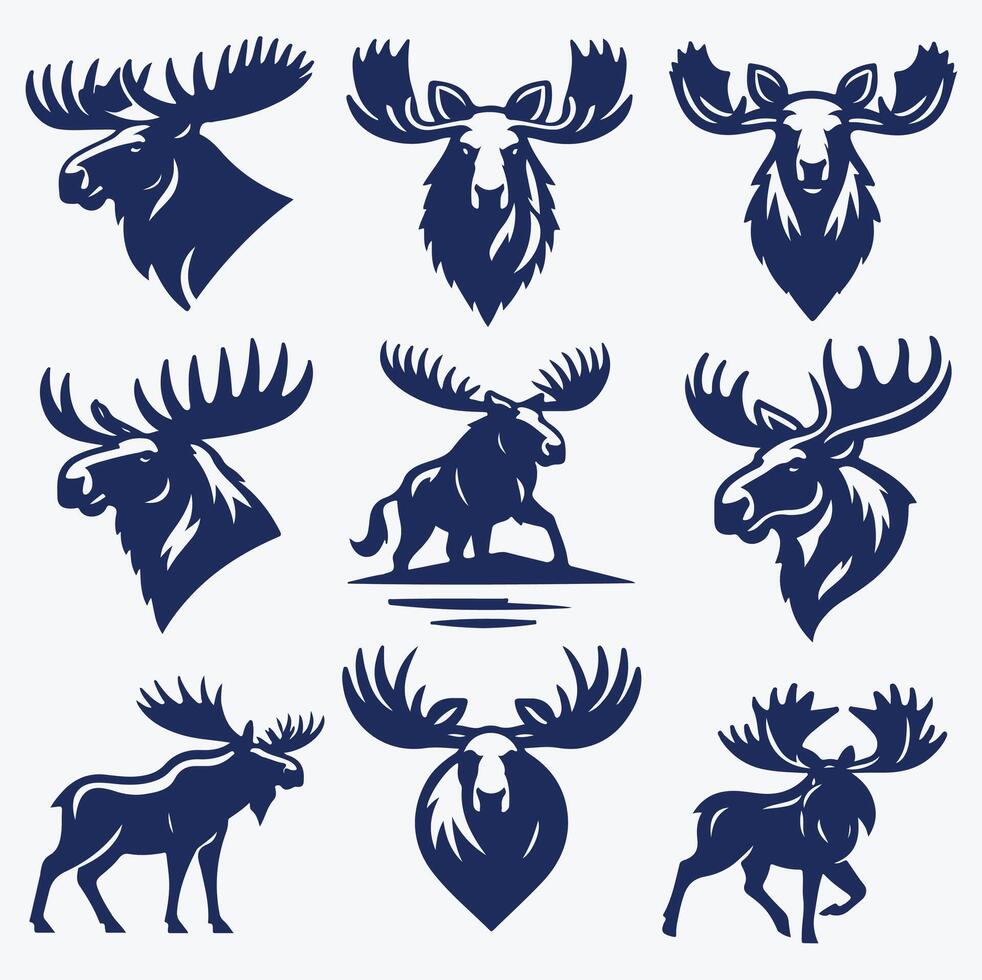 Moose Tracks collection logo vector