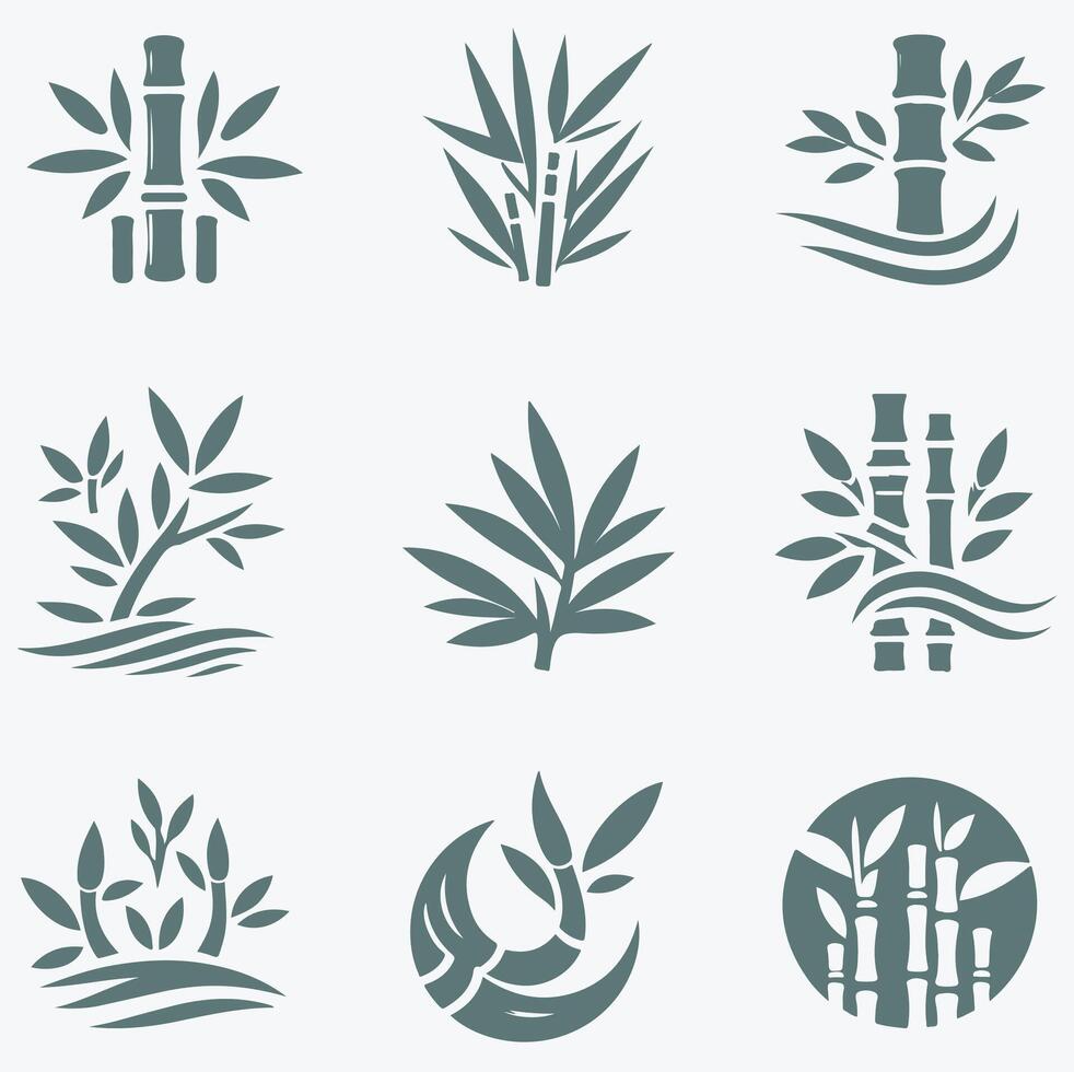 Bamboo Roots collection logo vector