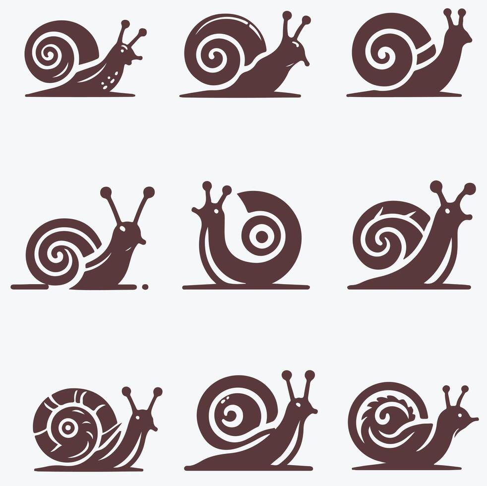 The Snails Pace collection logo vector